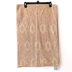 Pottery Barn tan and gold table runner 18 x 108